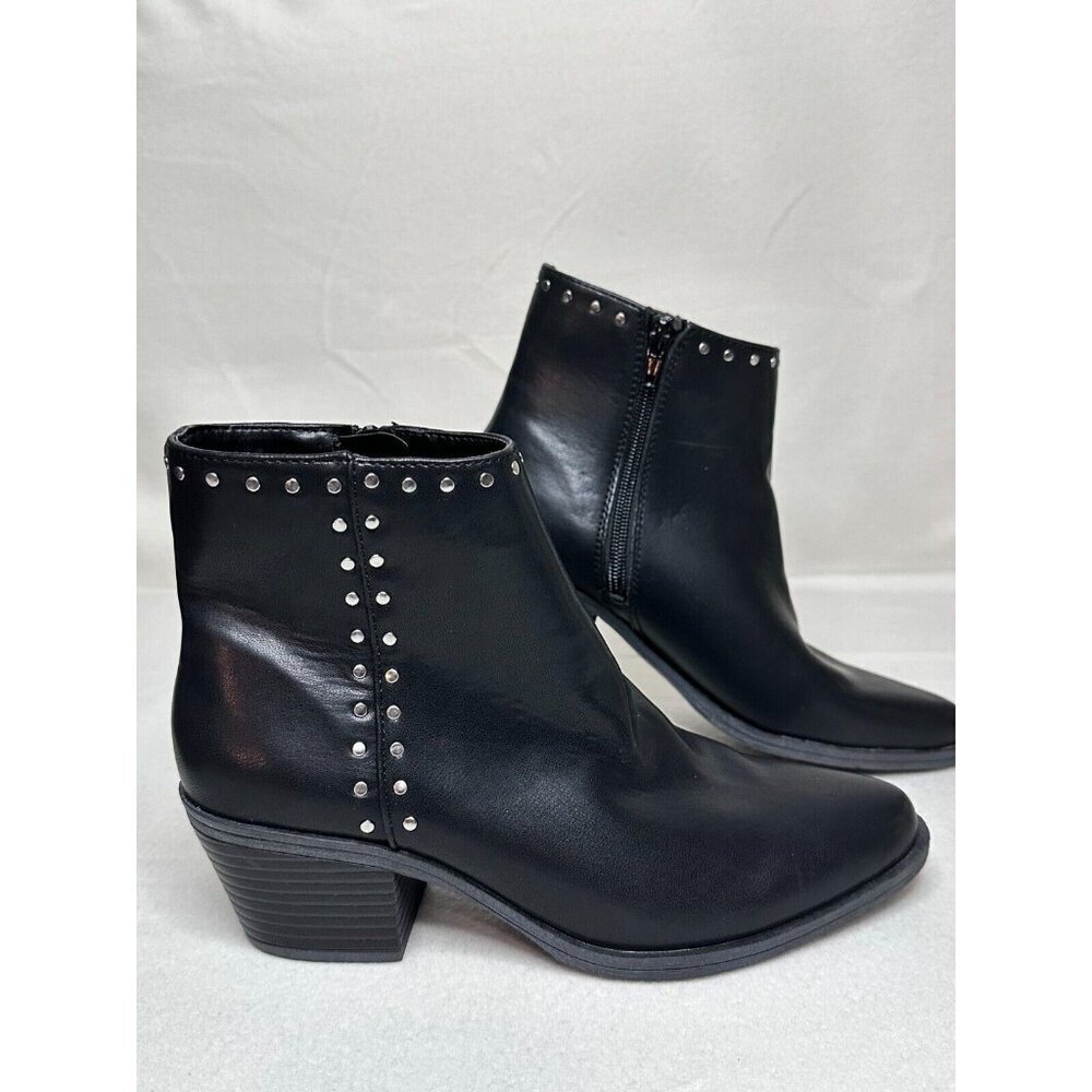 BP by Nordstrom Wylie Black Ankle Boot Size 6 Bootie - Picture 3 of 14